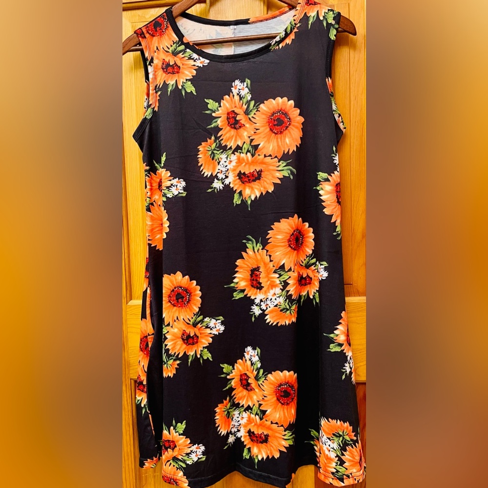 Women’s Floral Midi Tank Dress NWOT